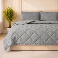 Easy Dekbed Zonder Overtrek Denim - Grijs