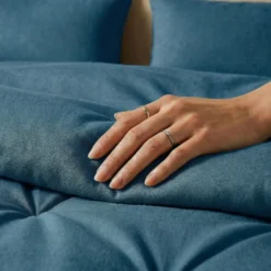 Easy Dekbed Zonder Overtrek Jersey Melange - Blauw