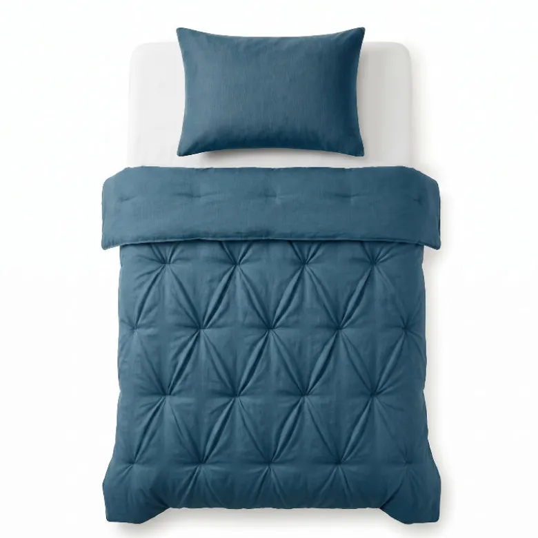 Easy Dekbed Zonder Overtrek Jersey Melange - Blauw