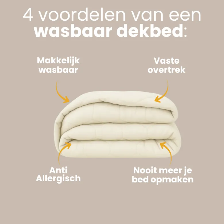 Easy Dekbed Zonder Overtrek - Off White
