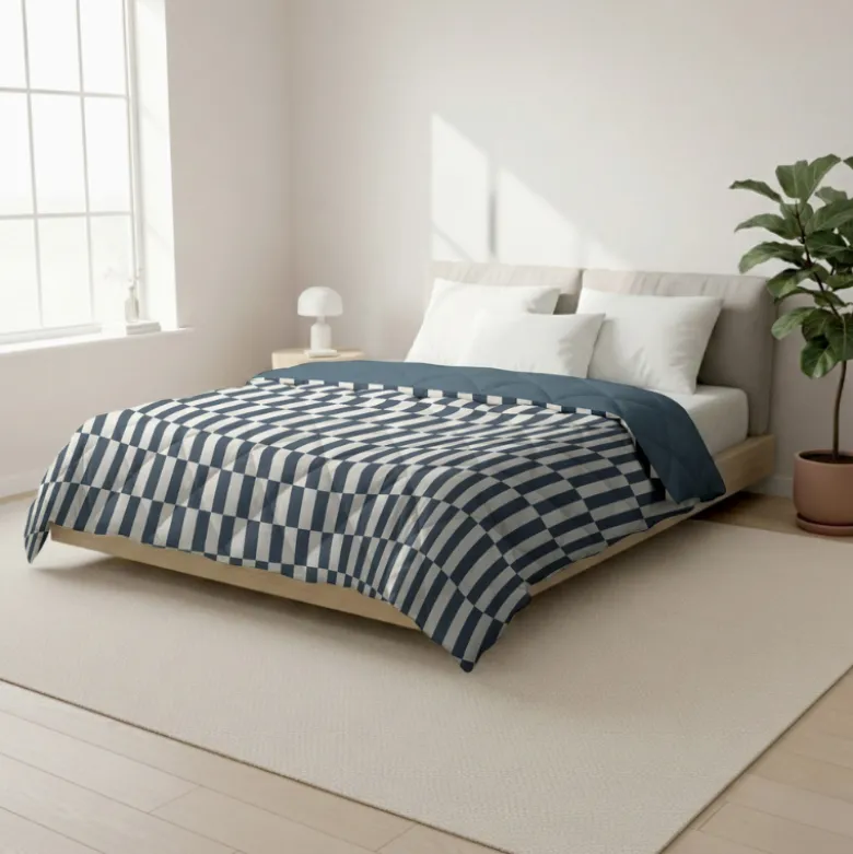 Easy Dekbed Zonder Overtrek - Pastel Rectangles