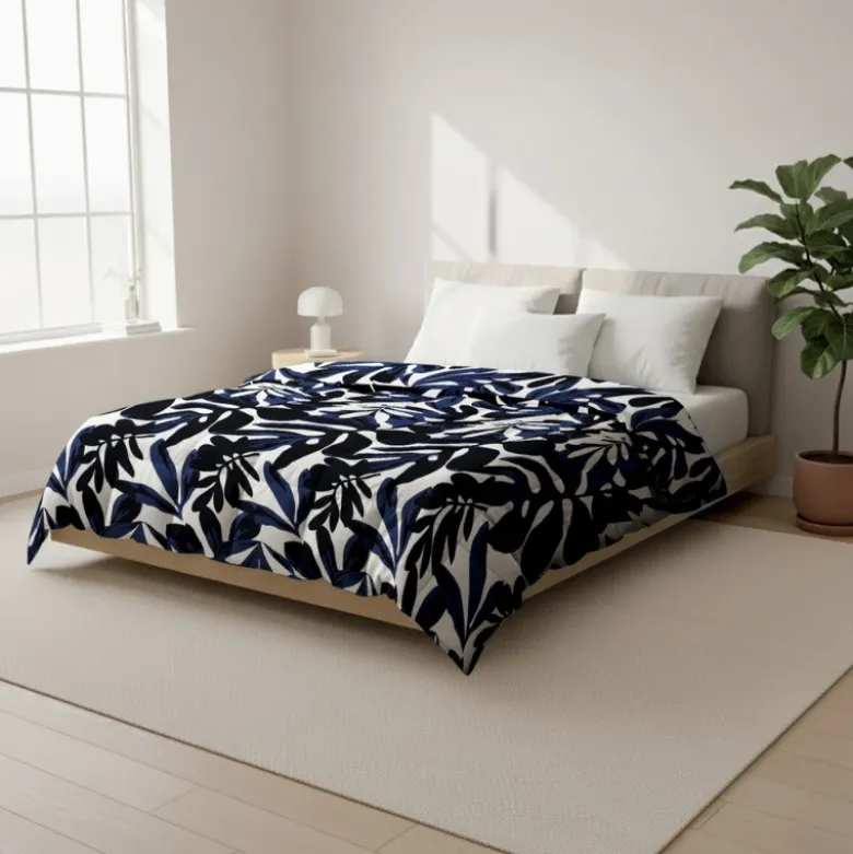 Easy Dekbed Zonder Overtrek - Painted Leafs