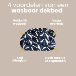 Easy Dekbed Zonder Overtrek - Painted Leafs