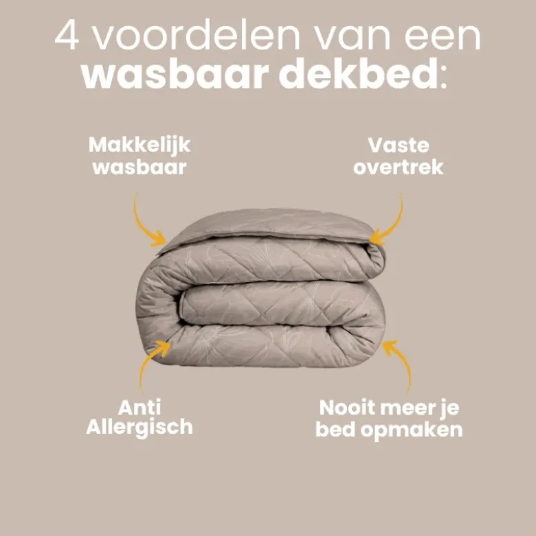 Easy Dekbed Zonder Overtrek - Sketched Flowers