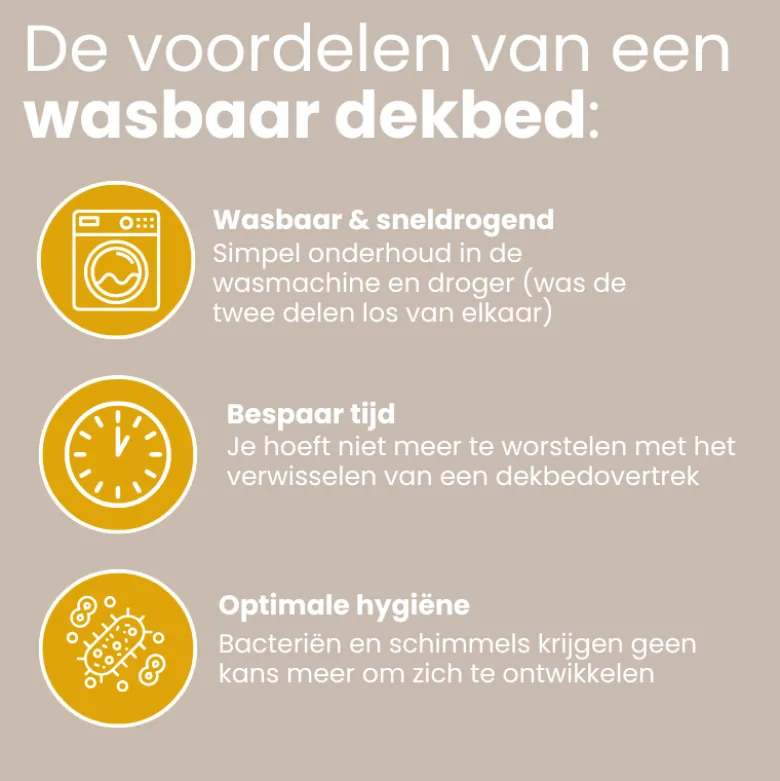 Easy Dekbed Zonder Overtrek - 4 Seizoenen - Grijs