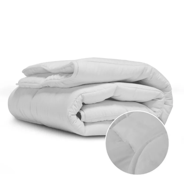 Easy Dekbed Zonder Overtrek - Stone Washed - Zilvergrijs