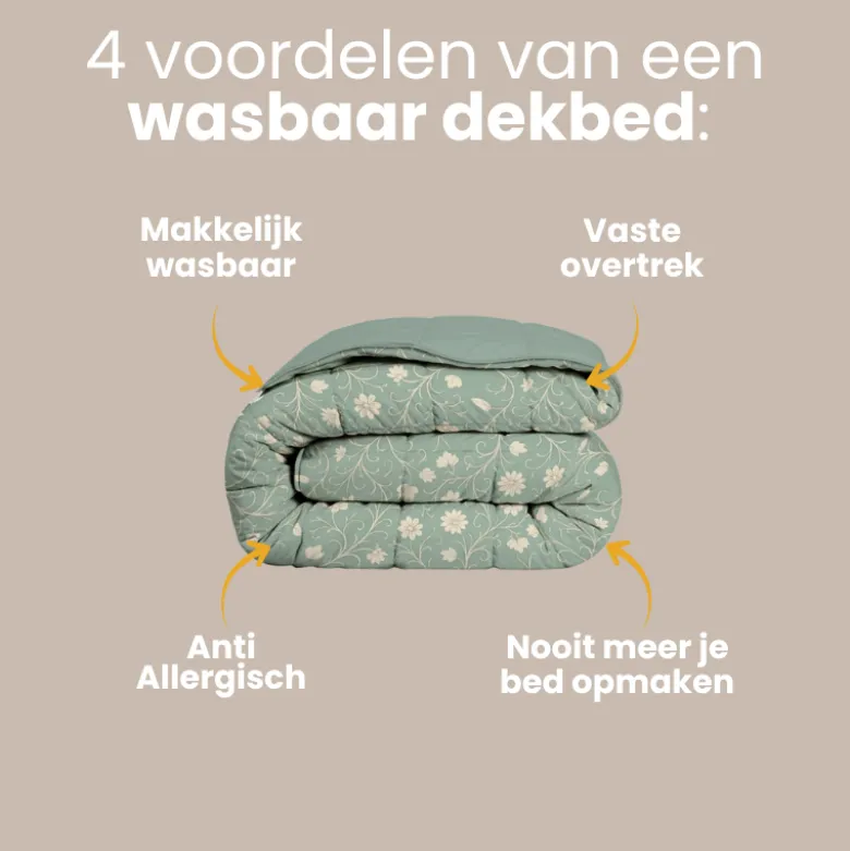 Easy Dekbed Zonder Overtrek - Traditional Flower