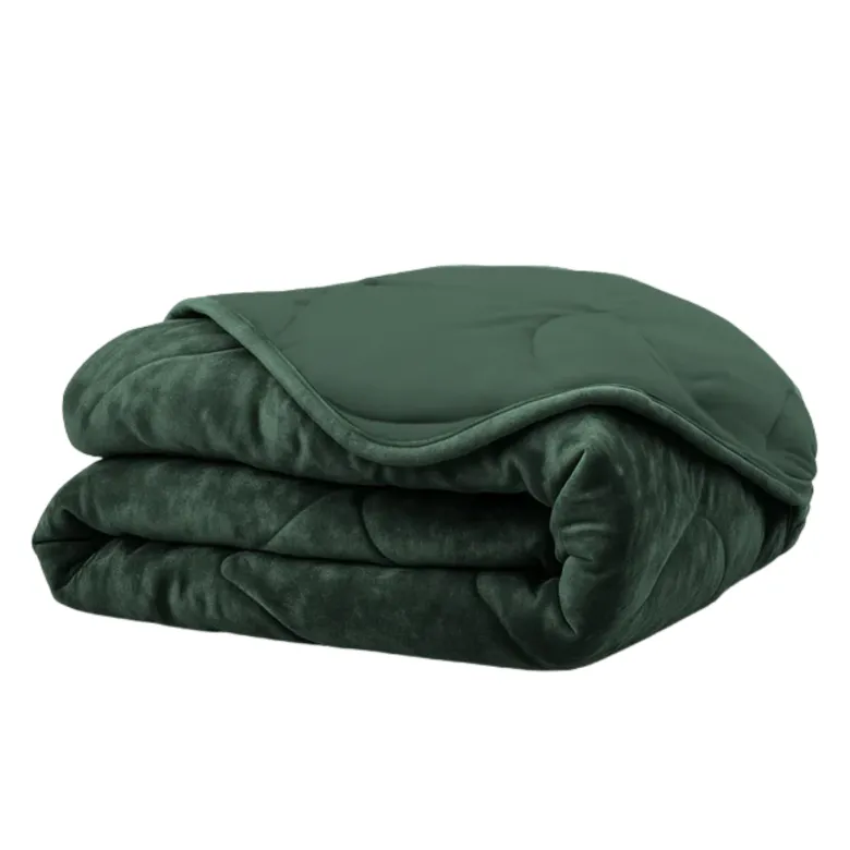 Easy Dekbed Zonder Overtrek - Velvet - Donkergroen