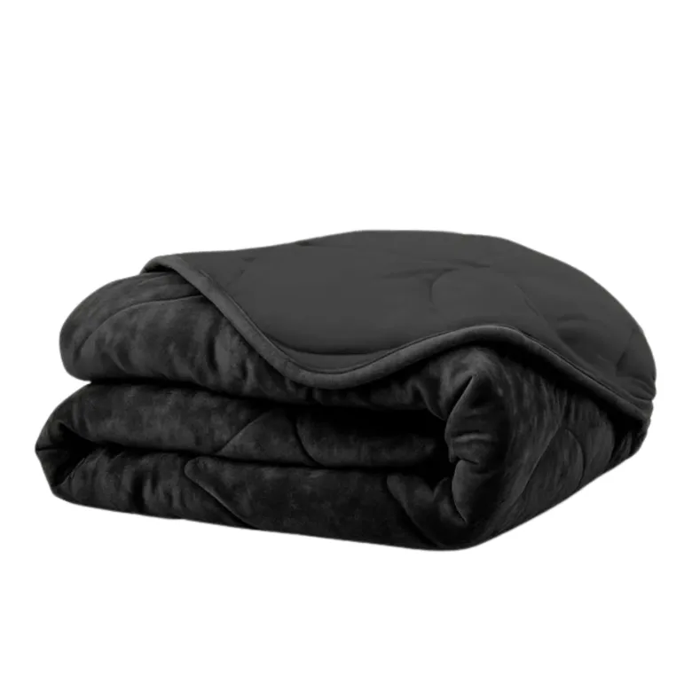 Easy Dekbed Zonder Overtrek - Velvet - Zwart