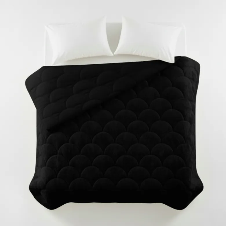 Easy Dekbed Zonder Overtrek - Velvet - Zwart