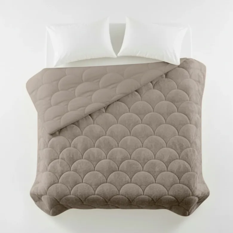 Easy Dekbed Zonder Overtrek - Velvet - Taupe