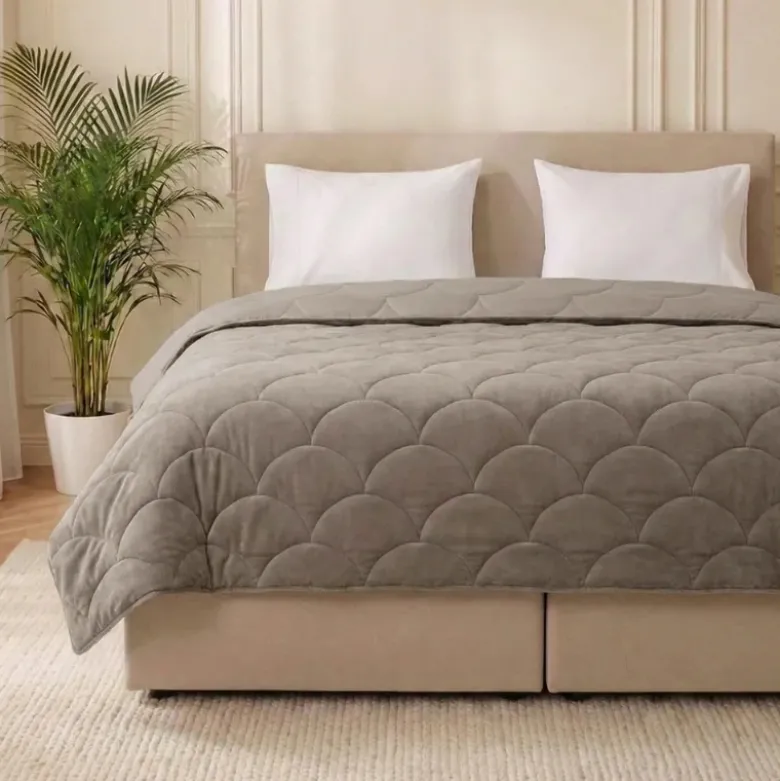Easy Dekbed Zonder Overtrek - Velvet - Taupe
