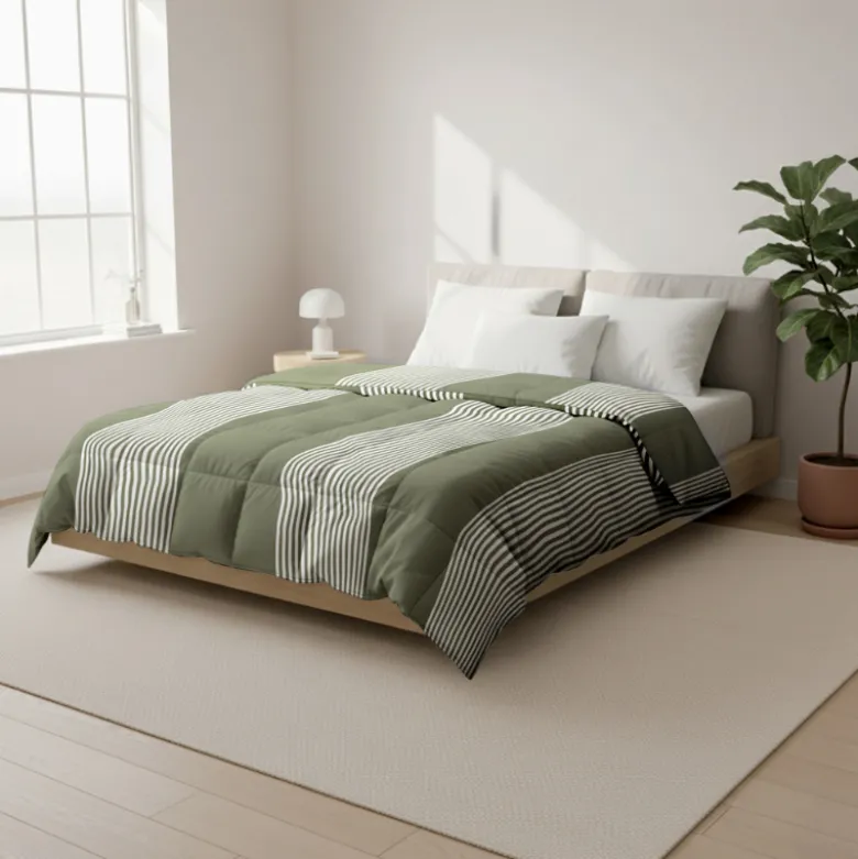 Easy Dekbed Zonder Overtrek - Vertical Lines