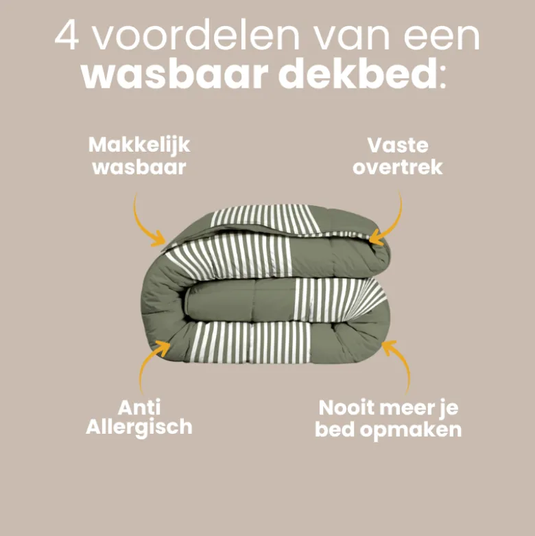 Easy Dekbed Zonder Overtrek - Vertical Lines
