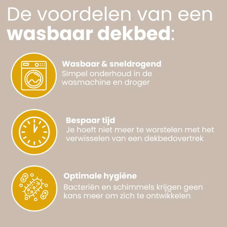 Easy Dekbed Zonder Overtrek Wave Uni - Roze