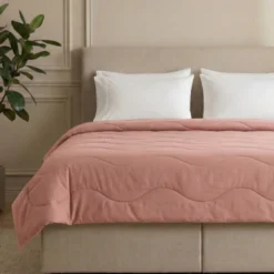 Easy Dekbed Zonder Overtrek Wave Uni - Roze