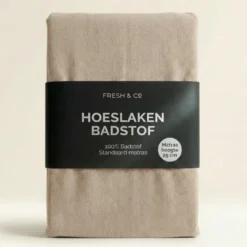 Hoeslaken - Badstof - Crème