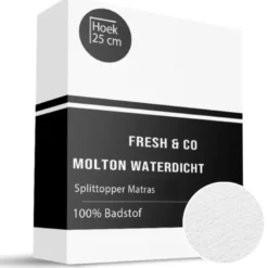 Hoeslaken - Badstof - Wit