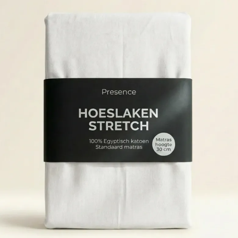 Hoeslaken - Egyptisch Katoen Jersey Stretch - Wit