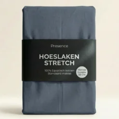 Hoeslaken - Egyptisch Katoen Jersey Stretch - Navy