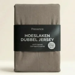 Hoeslaken - Katoen Dubbel Jersey - Truffel