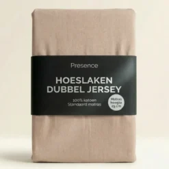 Hoeslaken - Katoen Dubbel Jersey - Crème