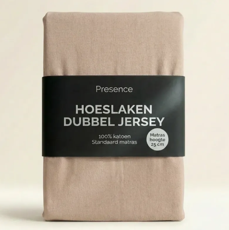 Hoeslaken - Katoen Dubbel Jersey - Crème
