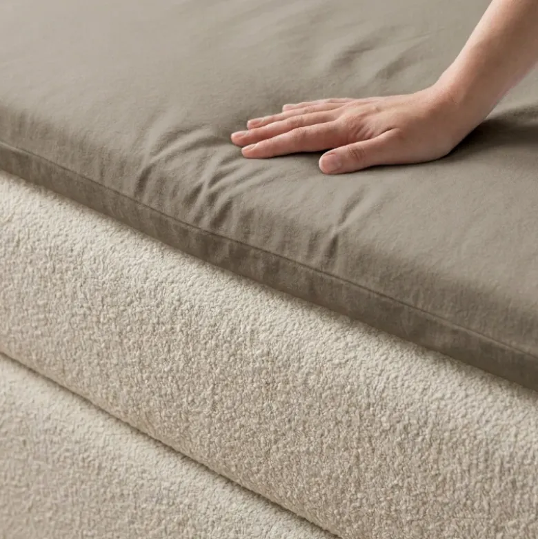 Hoeslaken Katoen Flanel - Taupe