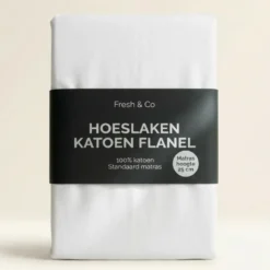 Hoeslaken - Katoen Flanel - Wit