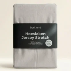 Hoeslaken Katoen - Jersey Stretch - Off White