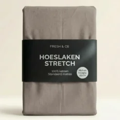 Hoeslaken - Katoen Jersey Stretch - Taupe