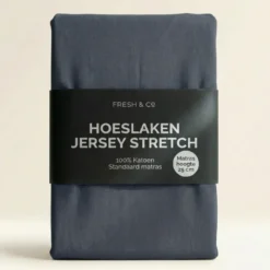 Hoeslaken - Katoen Jersey Stretch - Navy