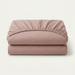 Hoeslaken Katoen - Jersey Stretch - Oud Roze
