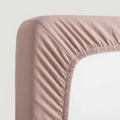 Hoeslaken Katoen - Oud Roze