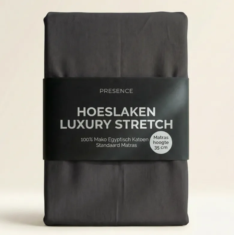 Hoeslaken - Mako Jersey Katoen - Antraciet
