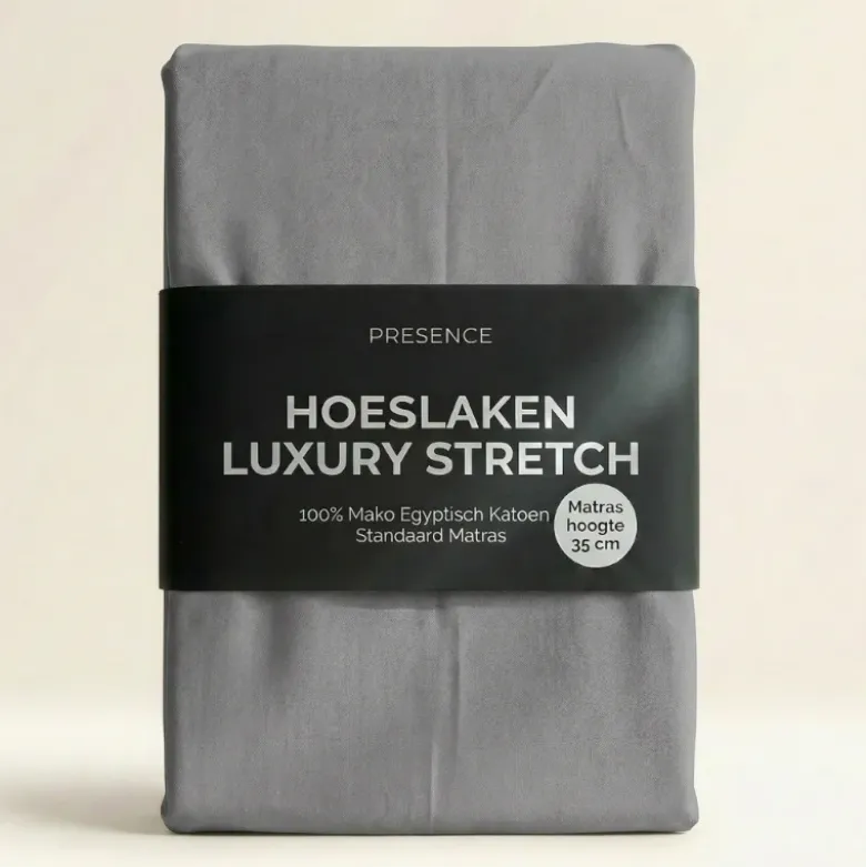 Hoeslaken - Mako Jersey Katoen - Grijs