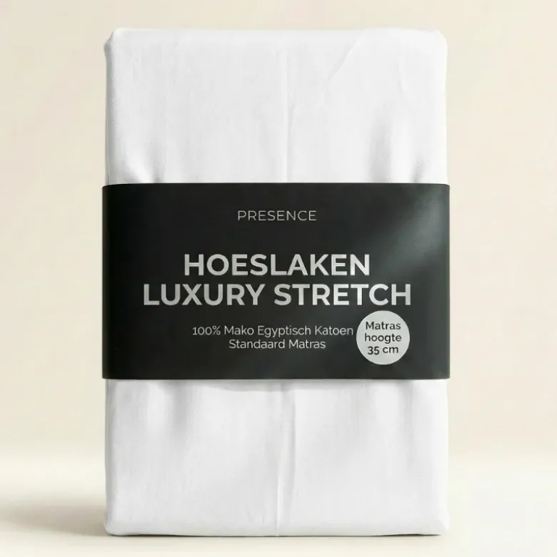 Hoeslaken - Mako Jersey Katoen - Wit