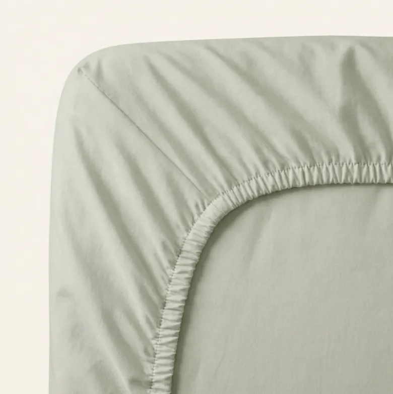 Hoeslaken Percale-Katoen - Groen