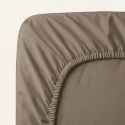 Hoeslaken Percale-Katoen - Taupe