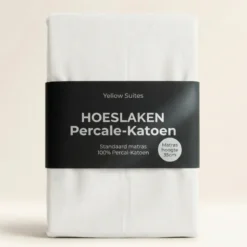 Hoeslaken Percale-Katoen - Wit