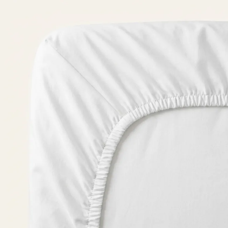 Hoeslaken Percale-Katoen - Wit