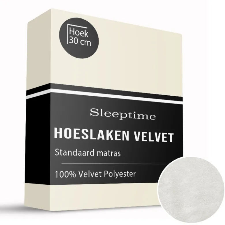 Hoeslaken - Velvet - Crème