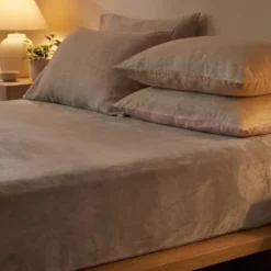 Hoeslaken Velvet - Taupe