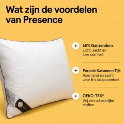 Hoofdkussen Dons - 65% Ganzendons