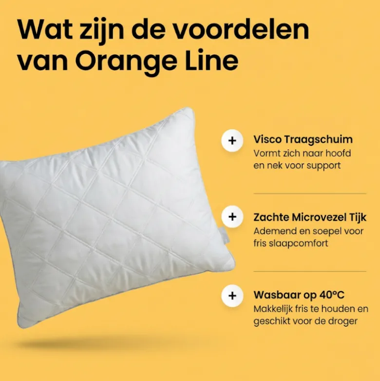 Hoofdkussen Hotel - Visco Traagschuim