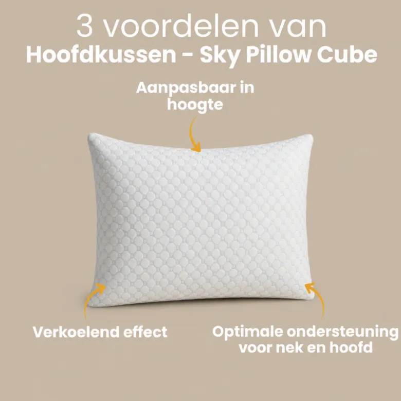 Hoofdkussen - Sky Pillow - Cube