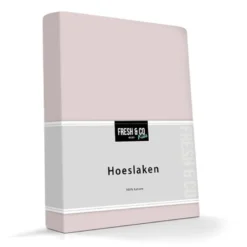 Kinder Hoeslaken - Katoen Jersey Stretch - Roze
