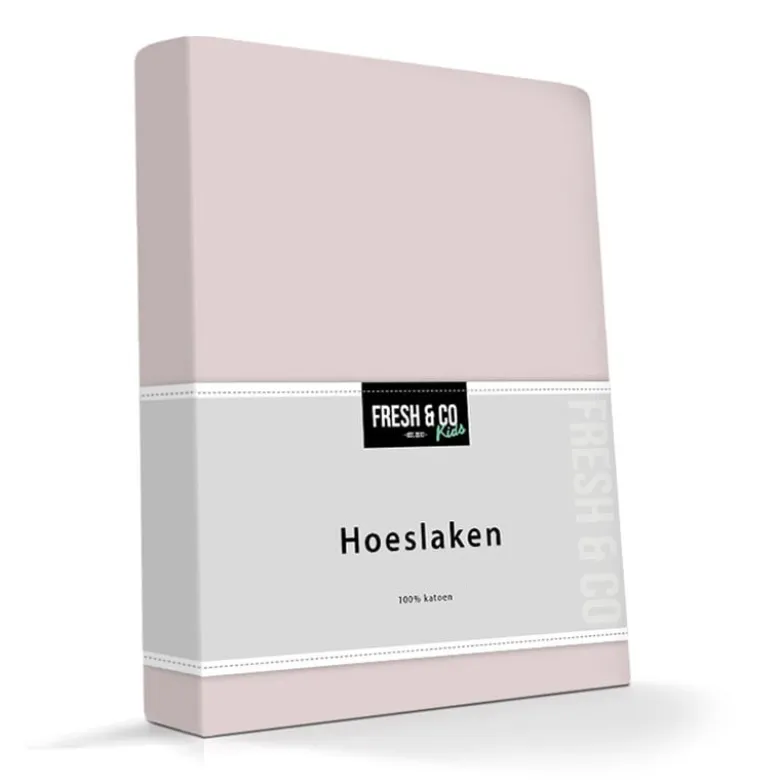 Kinder Hoeslaken - Katoen Jersey Stretch - Roze