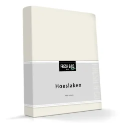 Kinder Hoeslaken - Katoen Jersey Stretch - Creme
