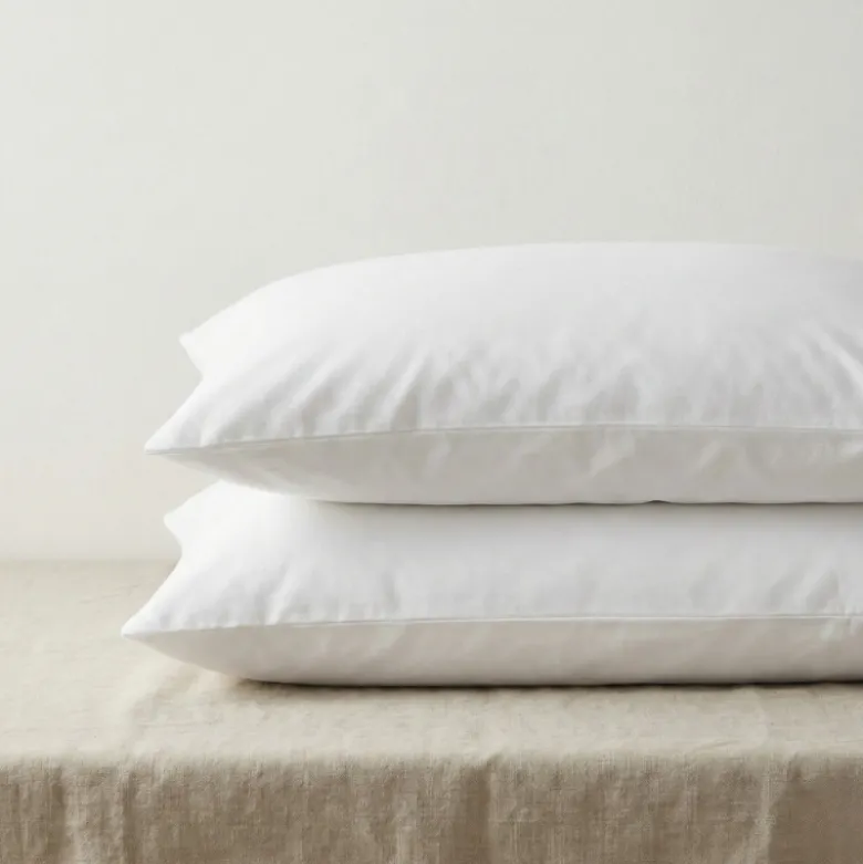 Kussenslopen Percale Katoen - 2-PACK - Wit